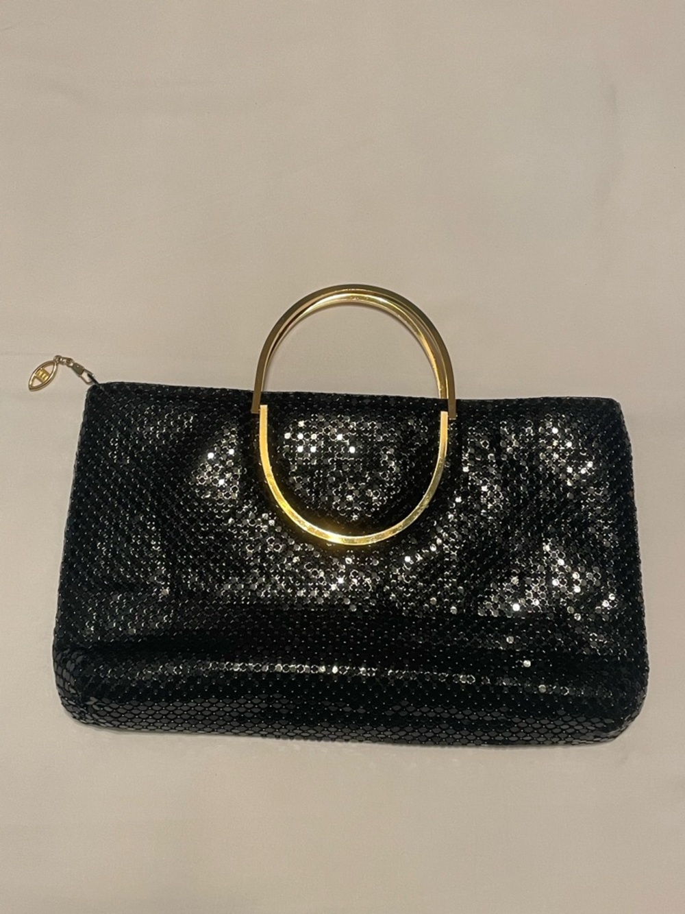 Vintage 1980’s Black mesh evening Evening Clutch